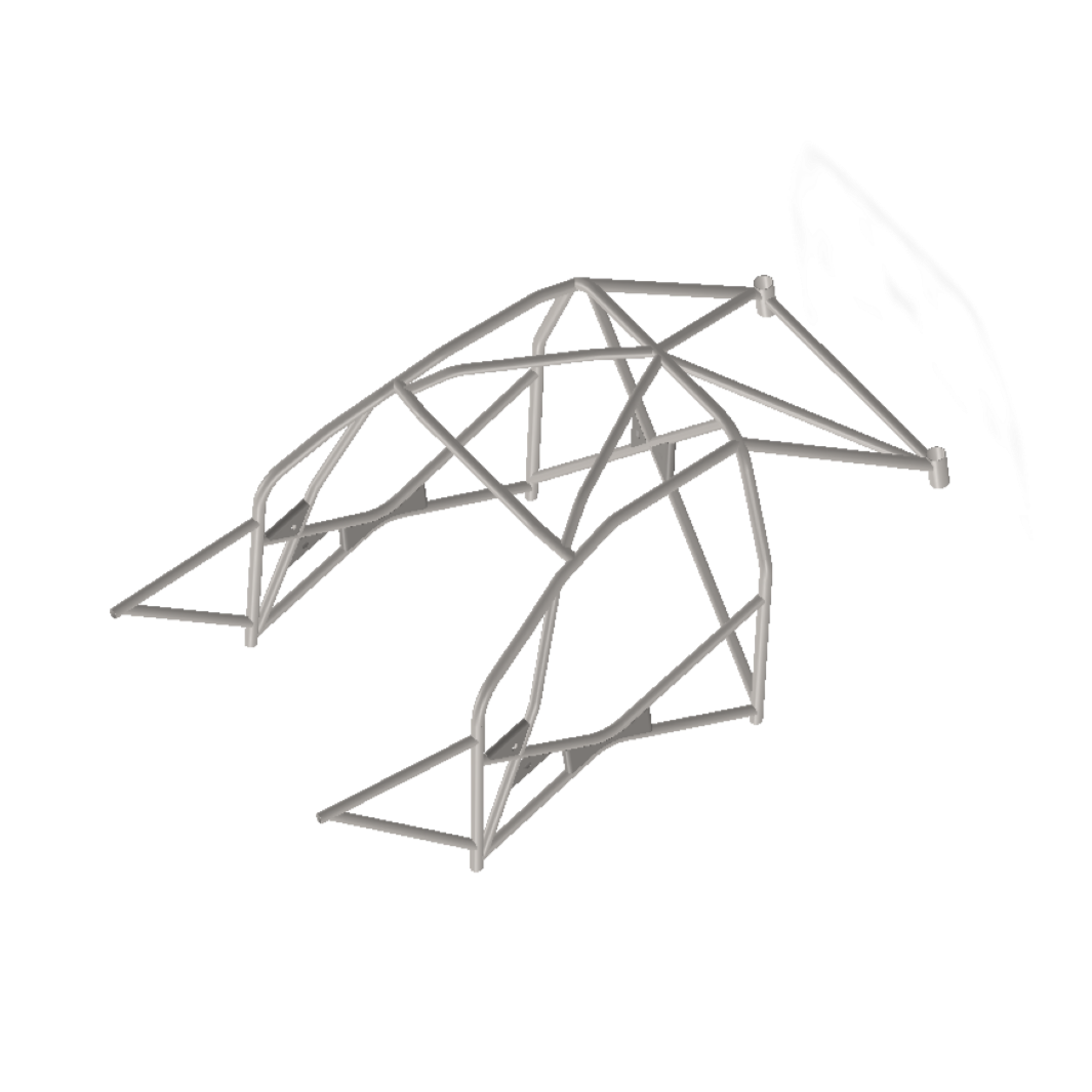 FIA gehomologeerde rolkooi voor BMW E92 M3, gelaste laskooi met verstevigingen, ontworpen voor circuit en rallysport.